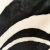Koc akrylowy - Gruby i ciepły - zawijasy czarny biały szary fktura